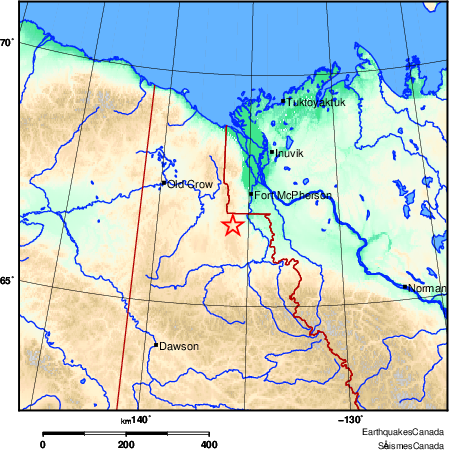 Map of Earthquake Area