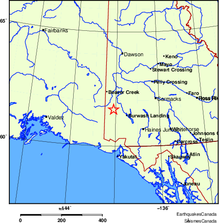 Map of Earthquake Localities