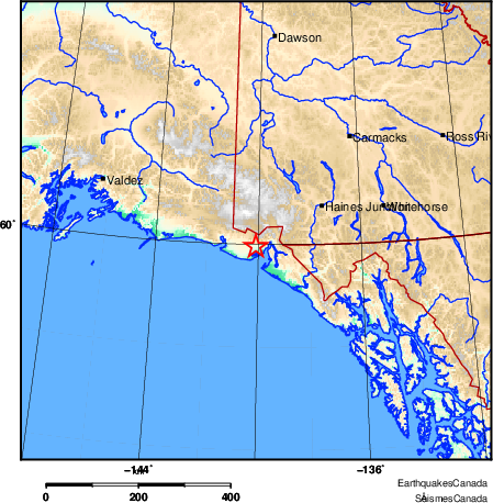 Map of Earthquake Area