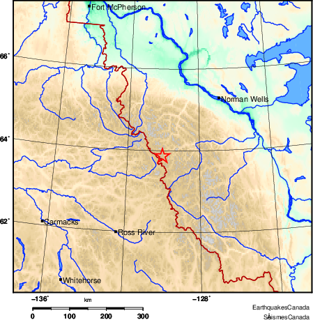 carte des environs du séisme