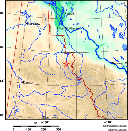 carte des environs du séisme