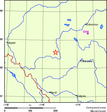 Map of Regional Seismographs