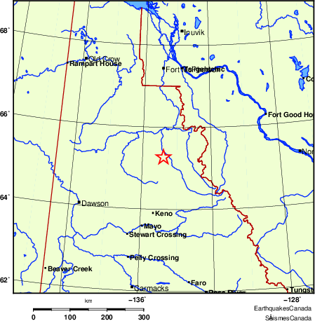 carte des endroits près de l'épicentre