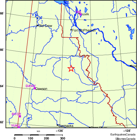 Map of Regional Seismographs