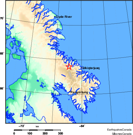 Map of Earthquake Area