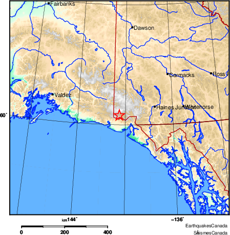 Map of Earthquake Area