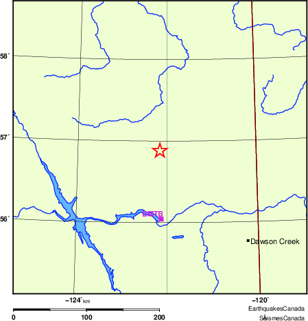 Map of Regional Seismographs