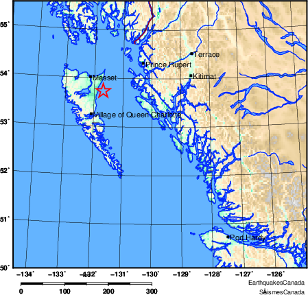 Map of Earthquake Area