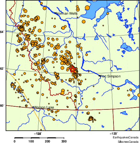 Map of earthquakes magnitude 2.0 and larger, 2000 - present