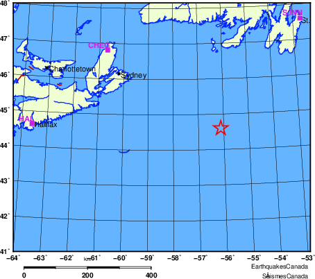 Map of Regional Seismographs