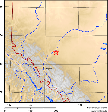 Map of Earthquake Area