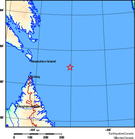 Map of Earthquake Area