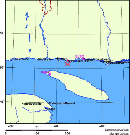 Map of Regional Seismographs