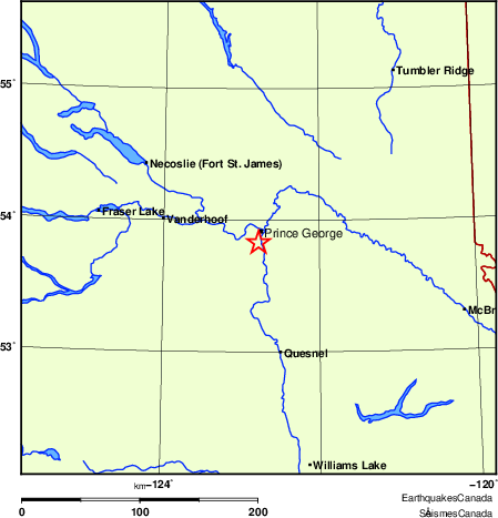 Map of Earthquake Localities