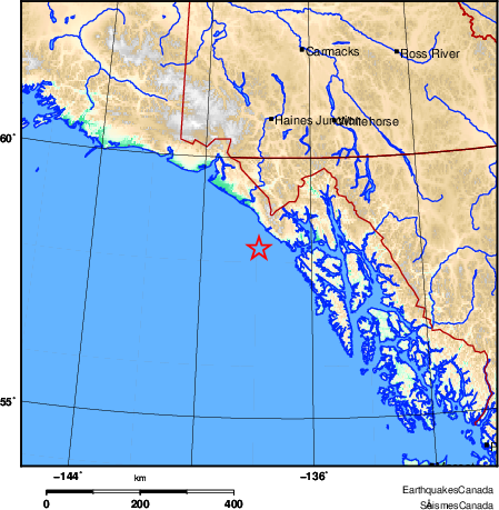 Map of Earthquake Area