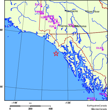 carte des localisations des stations sismologiques locales