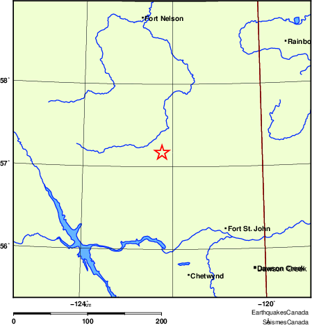 Map of Earthquake Localities