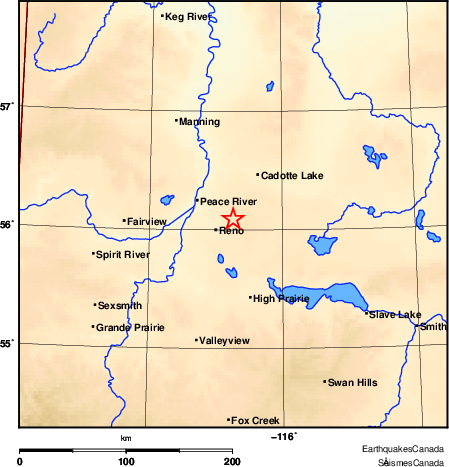 Map of Earthquake Area