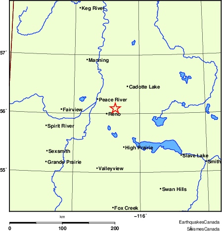 Map of Regional Seismographs