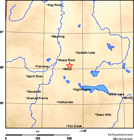 Map of Earthquake Area