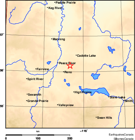 Map of Earthquake Area