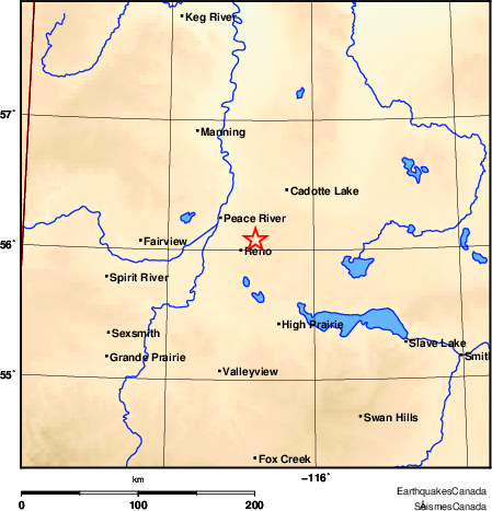 Map of Earthquake Area