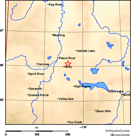 Map of Earthquake Area