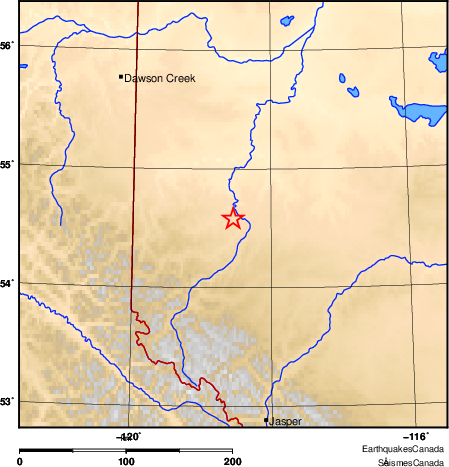 Map of Earthquake Area