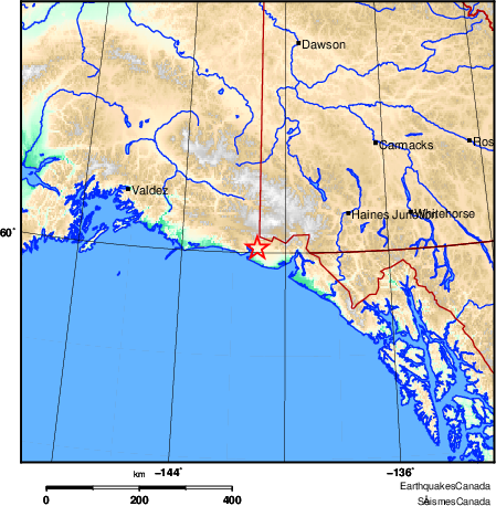 Map of Earthquake Area