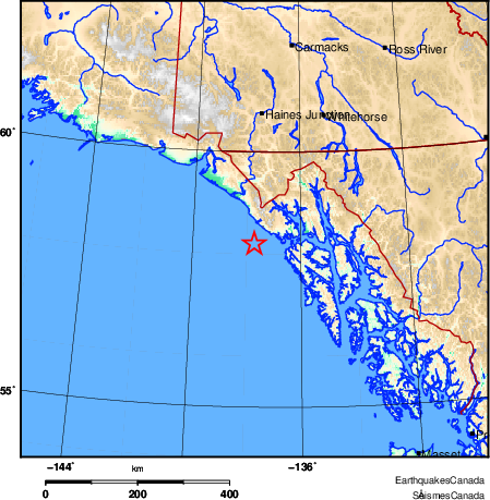 Map of Earthquake Area