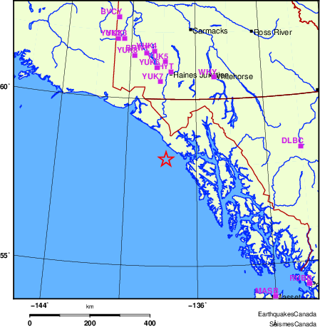 Map of Regional Seismographs