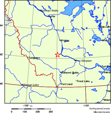 Map of Earthquake Localities