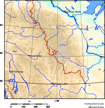 carte des environs du séisme