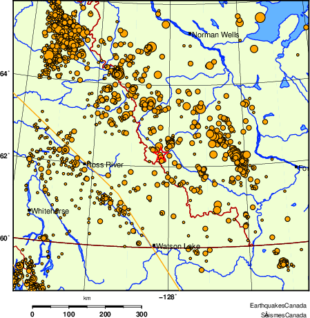 Map of earthquakes magnitude 2.0 and larger, 2000 - present