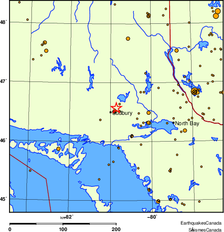 Map of earthquakes magnitude 2.0 and larger, 2000 - present