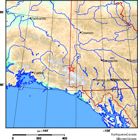 Map of Earthquake Area