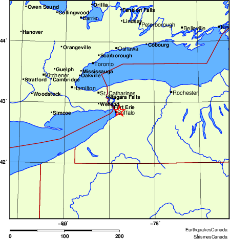 Map of Earthquake Localities