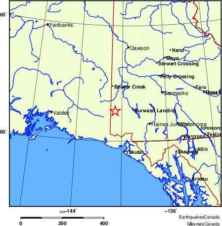 Map of Earthquake Localities