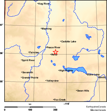 Map of Earthquake Area