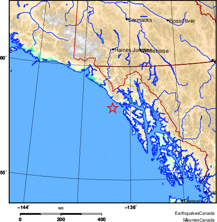 Map of Earthquake Area