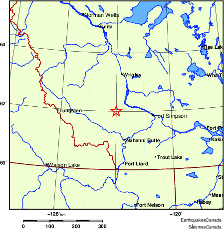 Map of Earthquake Localities