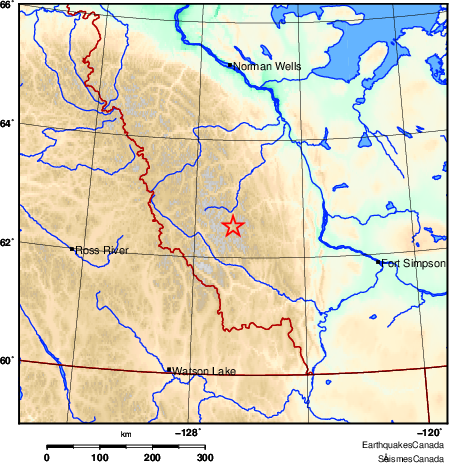 carte des environs du séisme