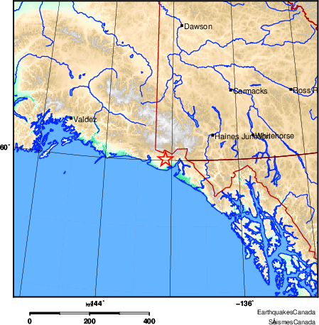 Map of Earthquake Area