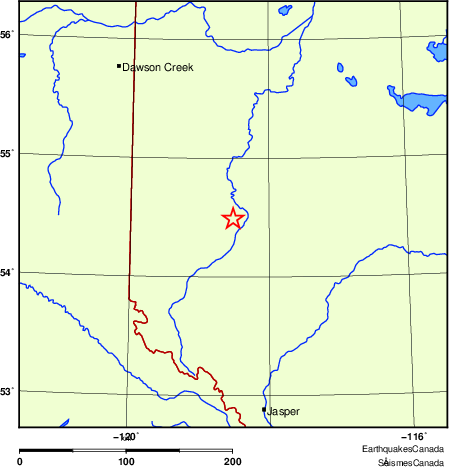 Map of Regional Seismographs