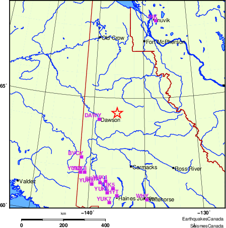 carte des localisations des stations sismologiques locales