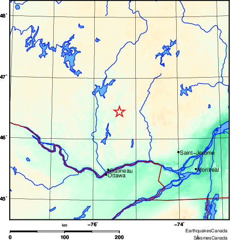 Map of Earthquake Area