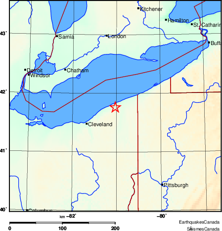 Map of Earthquake Area