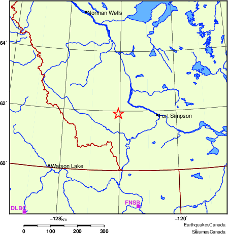 Map of Regional Seismographs