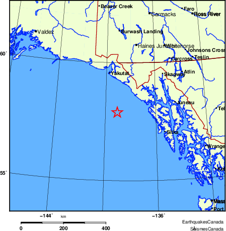 Map of Earthquake Localities