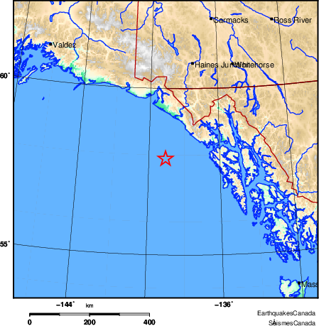 Map of Earthquake Area